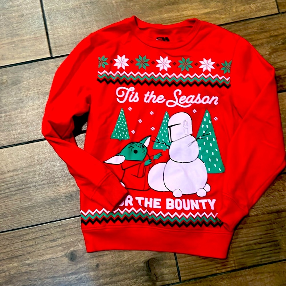 Boys size large Star Wars Christmas sweater